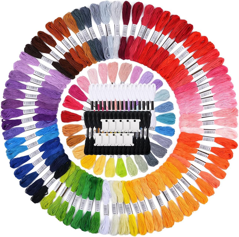 130 Skeins Embroidery Floss Thread Kit for DIY Handmade Craft
