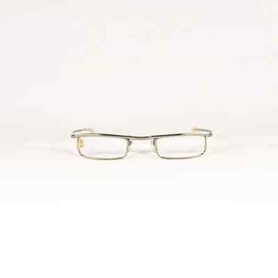 Hosome K-18 Eyeglasses Frame Vintage Unisex Metal Rectangle Made in Japan