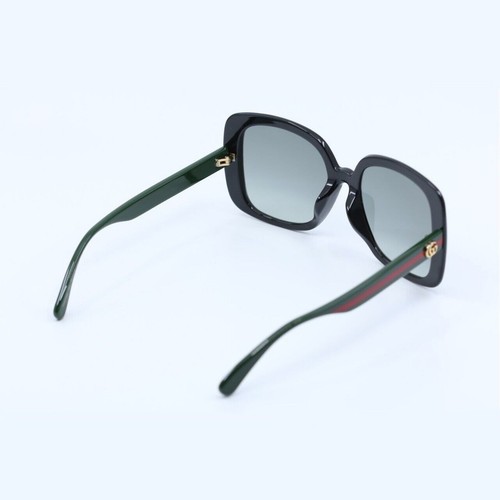 Pre-owned Gucci Gg0714sa 001 Black/grey 56-19-145 Sunglasses In Gray