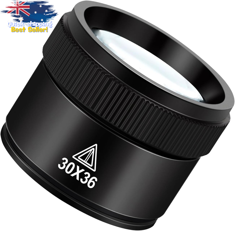 30X Pocket Magnifying Glass Loupe 36mm Optical Lens Jewelry Identification Tool
