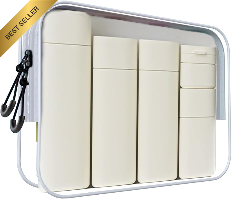 5Pcs Travel Cream Dispenser Bottles Set Travel Bottles Toiletry Containers Set,