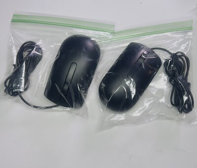 Lot of 2 Dell MS116p Optical USB Wired 3- Button, Scroll Wheel Mouse 09NK2