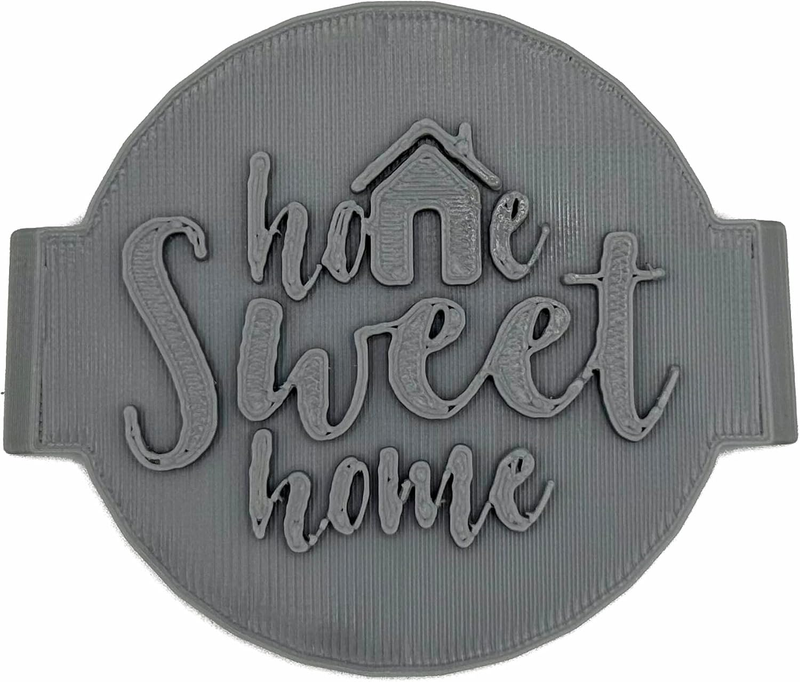 Home Sweet Home Cookie Stamp Fondant Embosser 6Cm (2.36 Inches) for Baking, Icin
