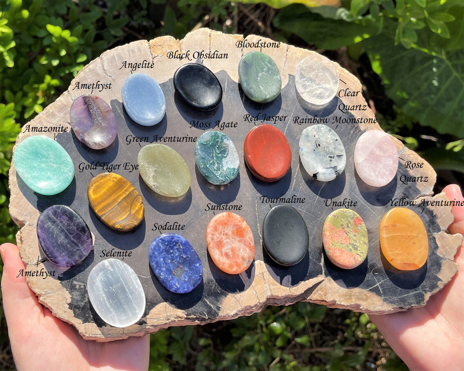 Bloodstone Palm Stones & Worry Stones Bloodstone Palm Stones & Worry Stones