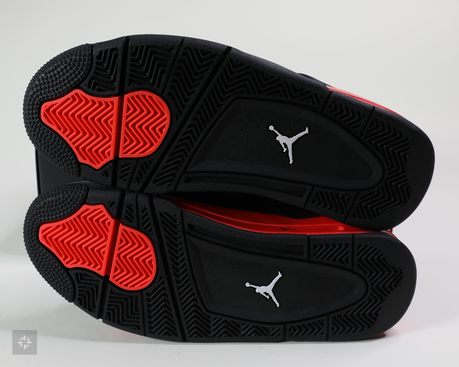 NIKE NIKE AIR JORDAN 4 RETRO RED THUNDER 2022 BLACK SHOES MEN'S SIZE 7.5 (CT8527-016)