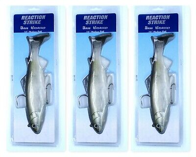 lot 3 lures 6/" 8 section 1.3 oz hard swimbaits cb//cr//cb