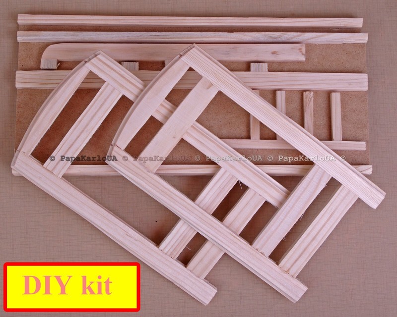 Bunk Bed DIY kit DOLLHOUSE wooden Barbie Furniture self-production miniature