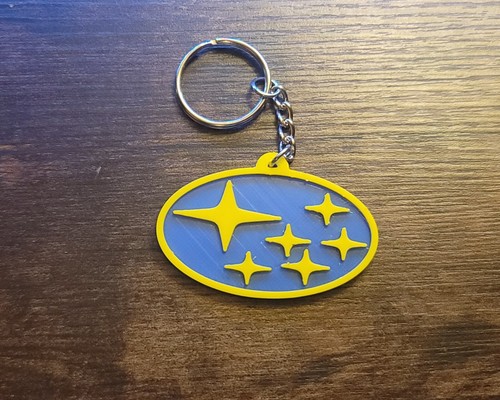 Subaru Keychain | Multicolor | Plastic | Limited Edition | OE