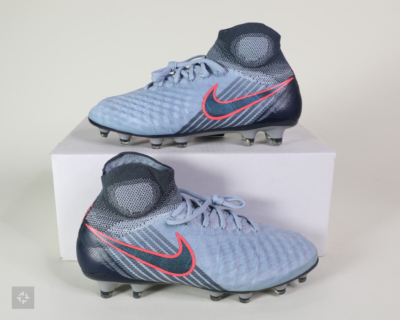 Nike Magista Obra II FG Elite Gray Orange Soccer Cleats Mens Nike Magista Obra II FG Elite Gray Orange Soccer Cleats Mens