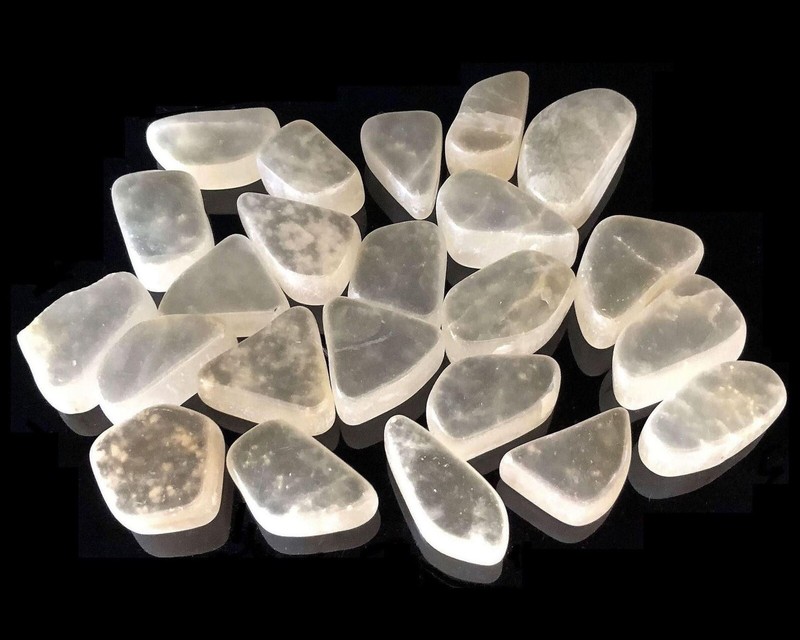 Ulexit Anschliff - Tv Stein Mit BildleitfÃ¤Higkeit - Rundum Poliert | 20 - 30 Mm