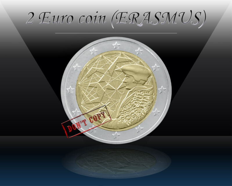 CYPRUS 2 EURO 2022 (ERASMUS PROGRAMME) 2 Euro Commemorative Coin * UNC / NEW