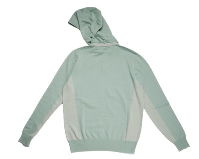 Pre-owned Loro Piana $2,200 Granite Green Hooded Sweatshirt Cashmere Sweater (54 It) Xl