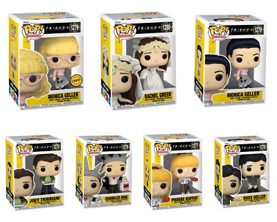 Funko Pop FRIENDS Series 1275 1276 1277 1278 1279 1280 w Monica CHASE +Protector