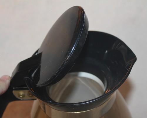 vintage Coffee Pot West Bend Thermo-Serv Coffee Thermos Gold and Black - USA