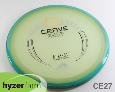 Axiom ECLIPSE CRAVE *pick weight & rim color* Hyzer Farm disc golf GLOW DRIVER