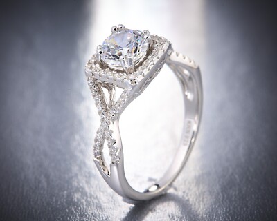 2.50 CTTW Swarovski Crystal in 925 Sterling Silver Square CZ Rings for Women