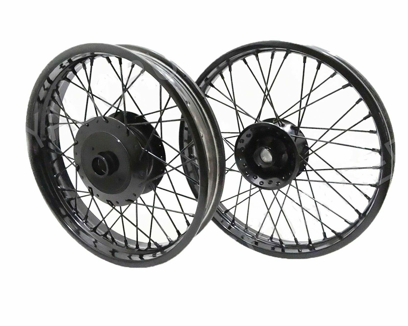 Fits Royal Enfield Classic C5 UCE Wheel Rim Set Powder Coated 19" & 18" view 2