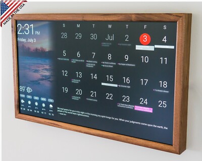 32'' Digital Wall Display-Smart Screen-Wifi Calendar-Raspberry Pi-Smart Home