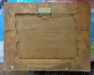 Antique York House Kilburn Graphite and Wash Drawing by V. Blowers