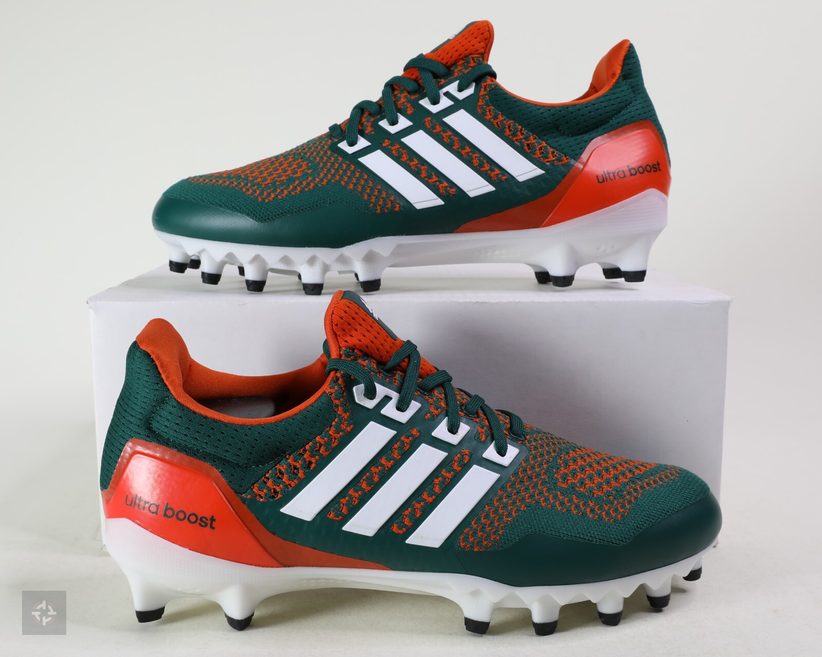 Adidas Ultraboost Miami Hurricanes PE 2021 Football Cleats