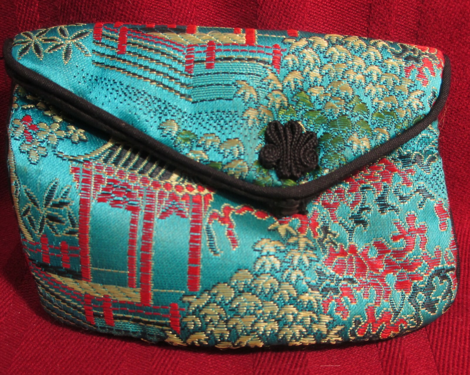 Porter Classic - KENDO COIN PURSE（S） がま口 VINTAGE SILK SATIN PAGODA KOREAN COIN PURSE BAG SNAP CLOSURE