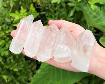 Clear Quartz Crystal Point (2'' - 3'') Natural Wand Specimen, Reiki Healing
