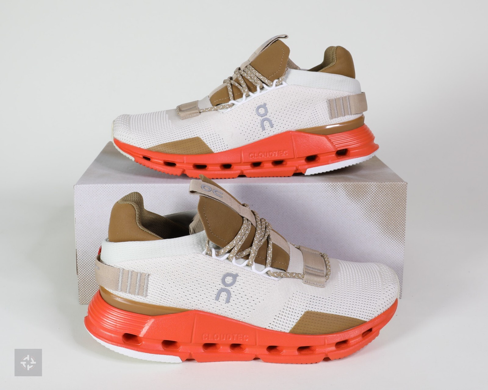 Pre-owned On Cloudnova Pearl Flame Cloudtec Running Shoes Women's Size 7-9.5 (26.99178)