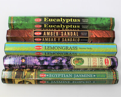 Hem Best Seller Incense Stick Set #2: Top 5 x 20 = 100 Sticks Bulk Sampler