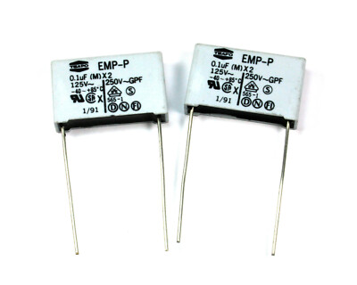 8pcs Teapo Box Capacitor 0.1uF 125VAC, EMP-P