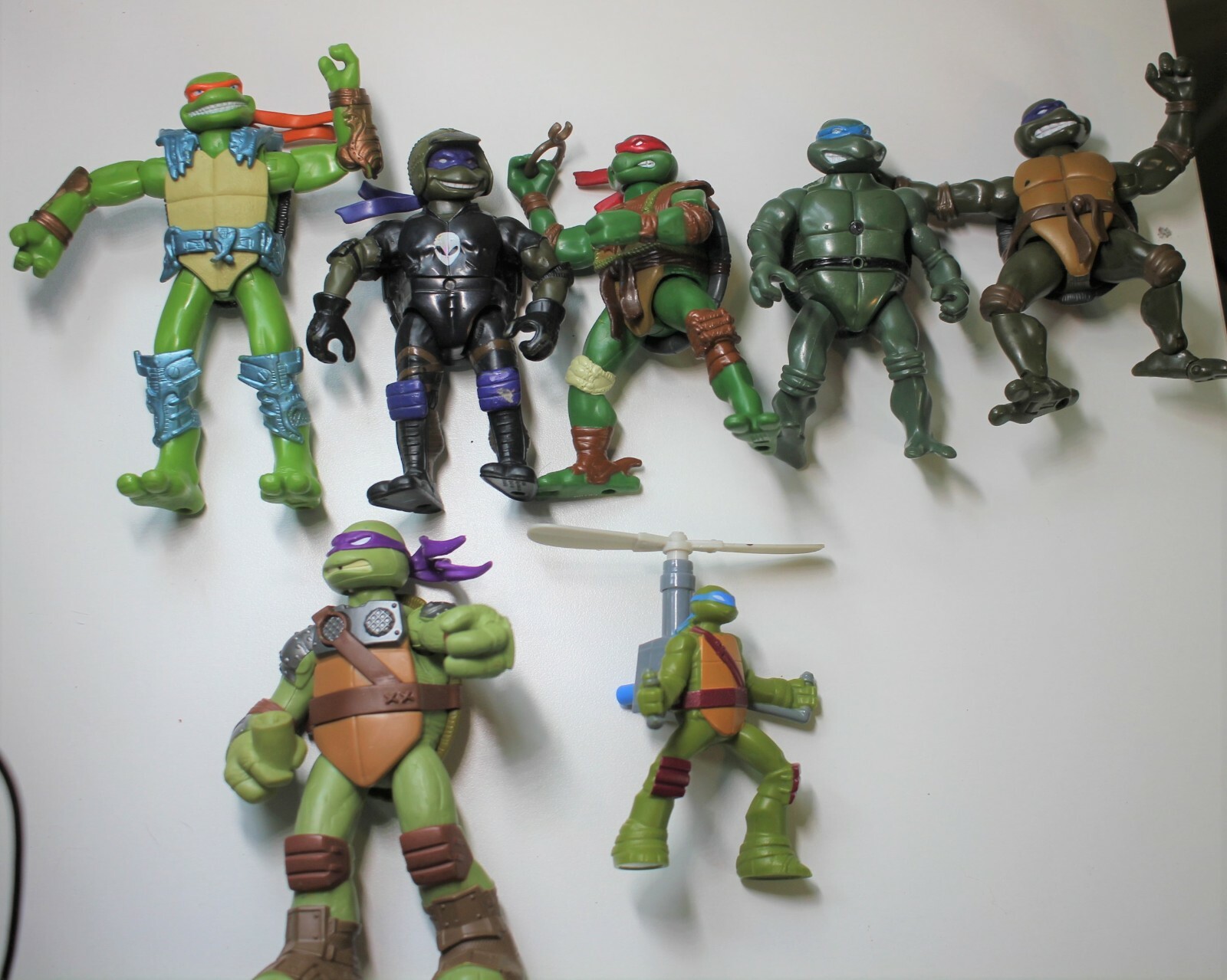 Lot of 5 TMNT Teenage mutant Ninja Turtle Figures 2003-2007