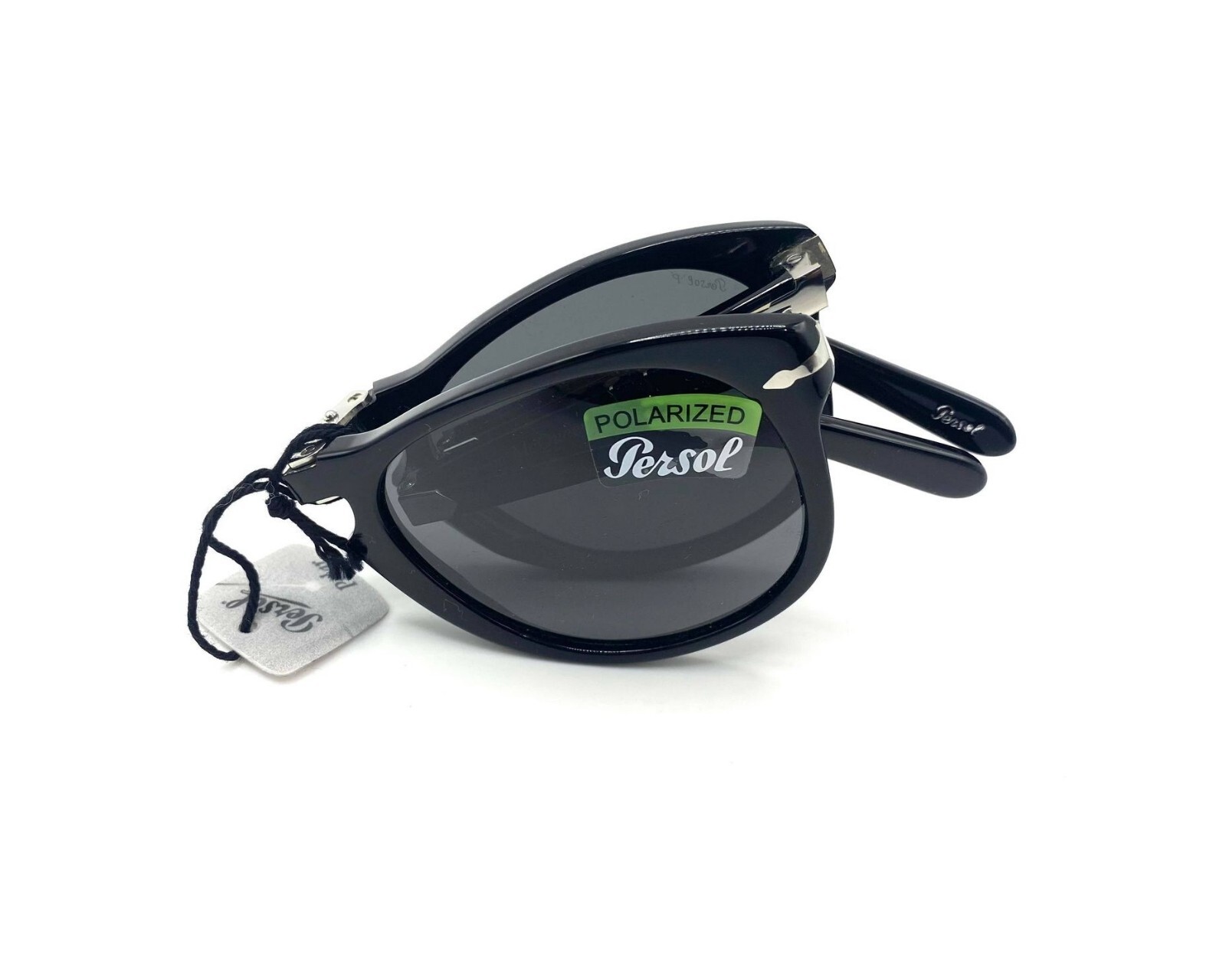 Pre-owned Persol Steve Mcqueen Po714sm Sunglasses 95/48 Black/grey Polarized Lens 54mm In Gray