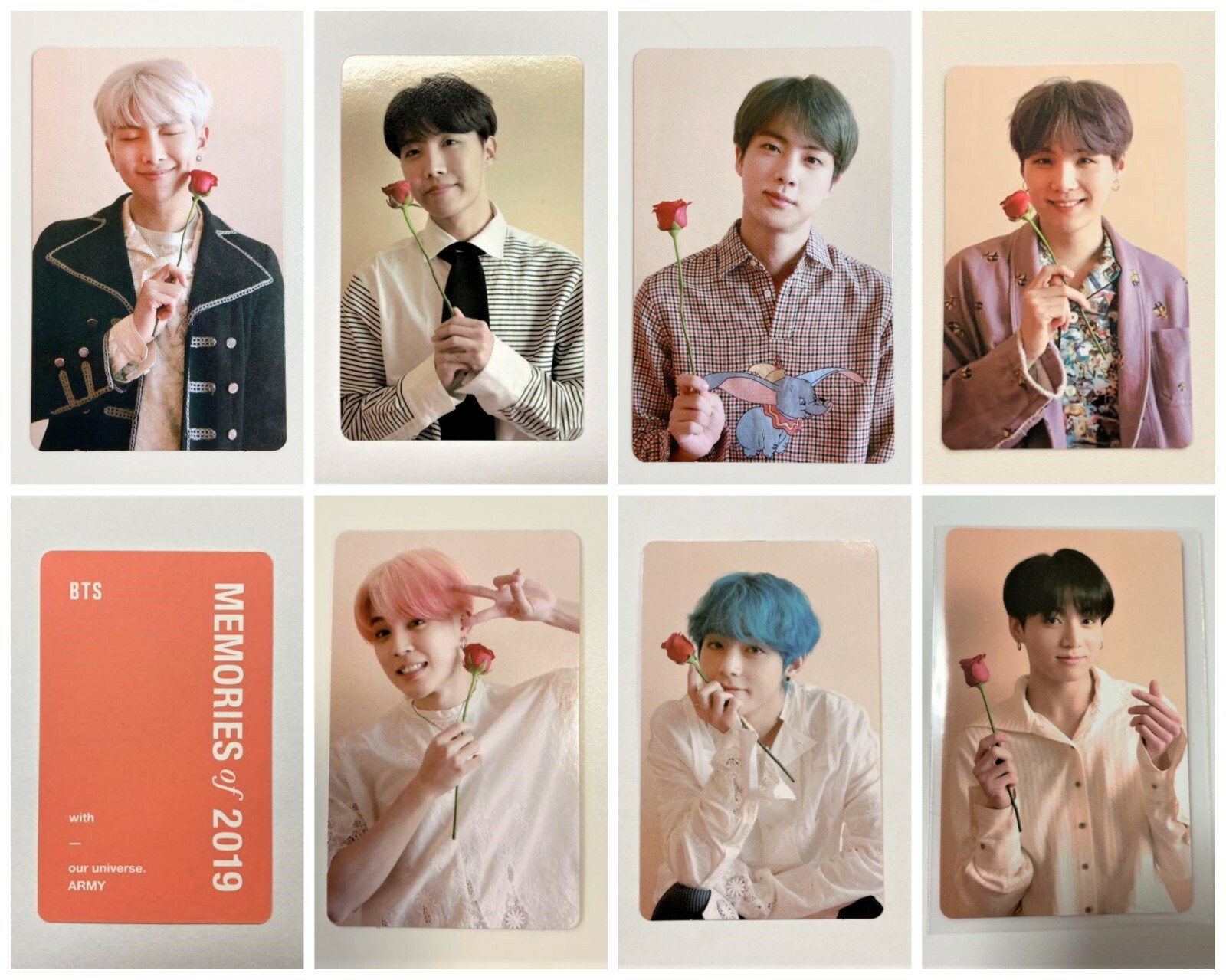 BTS Bangtan Memories of 2019 DVD Limited Official Photocard BTS Bangtan Memories of 2019 DVD Limited Official Photocard
