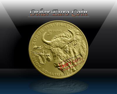SLOVAKIA 5 EURO 2024 ( European Bison ) BRASS Commemorative Coin * UNC