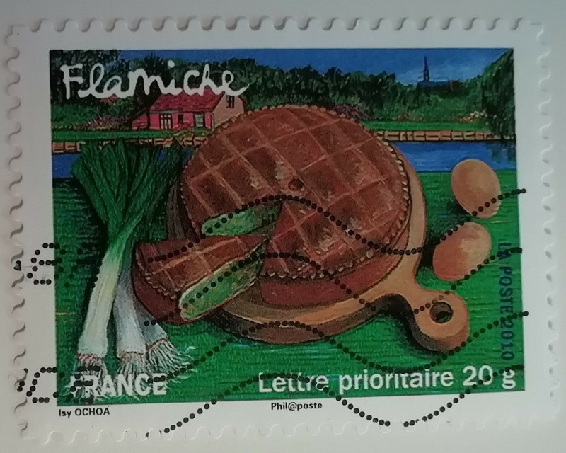 Timbre France Flamiche Saveurs De Nos Regions Carnet NÂ°2 La France Comme JâAime