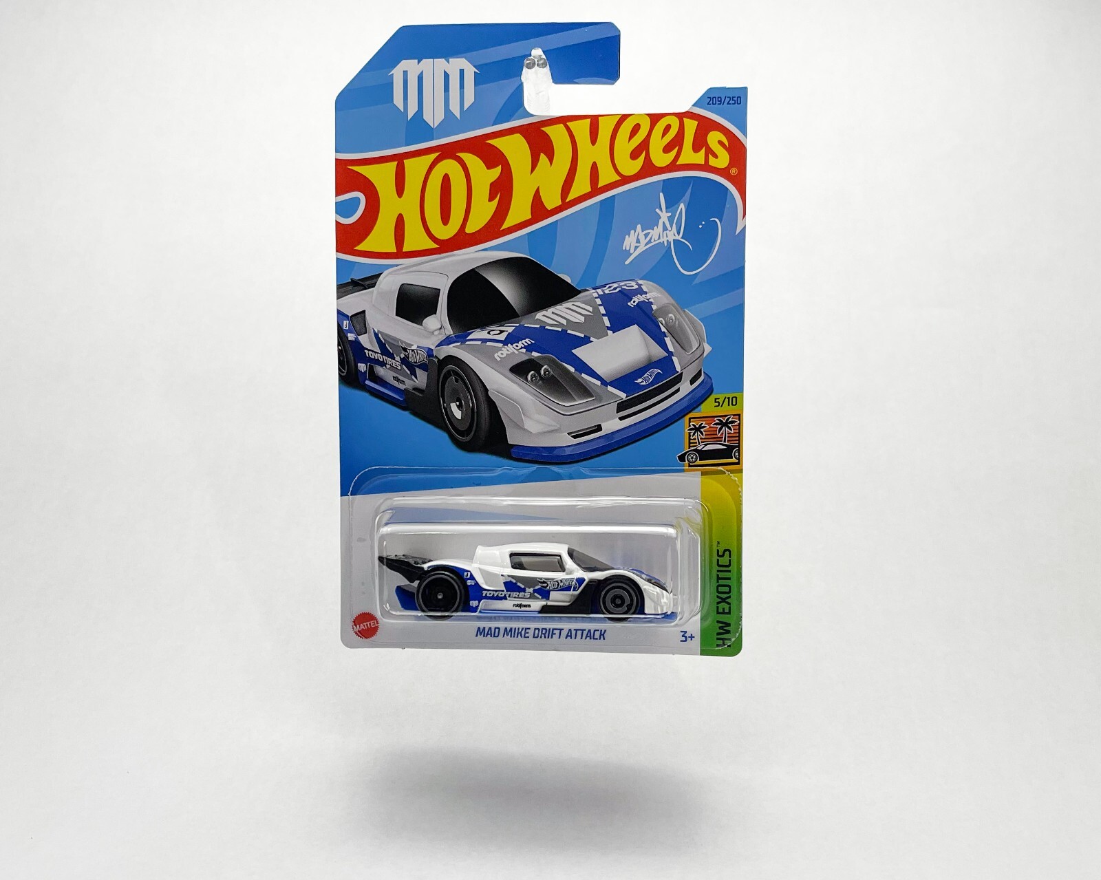 Mad Mike Drift Attack (White) - HW Exotics - Hot Wheels - MATTEL