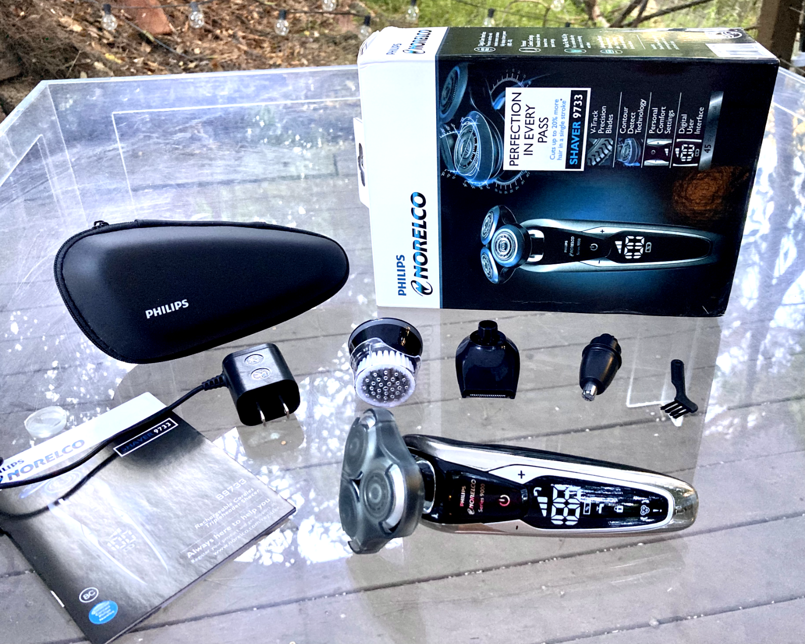 New Sealed Philips Norelco Series 9000 Wet/Dry Electric Shaver Trimmer Kit S9733