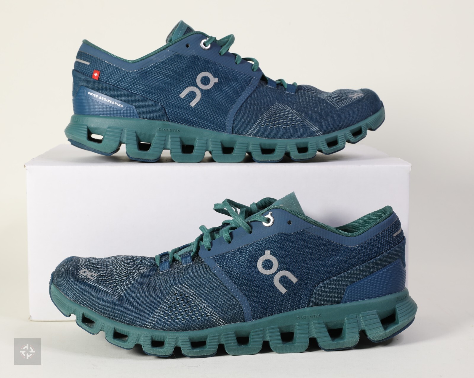 On Cloud X 2.0 Storm Tide Blue Cloudtec Running Shoes Men's On Cloud X 2.0 Storm Tide Blue Cloudtec Running Shoes Men's