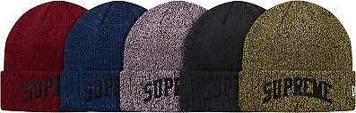 帽子 Supreme NewEra llic Arc Beanie Black Supreme New Era Metallic Arc Beanie (SS23) - $48