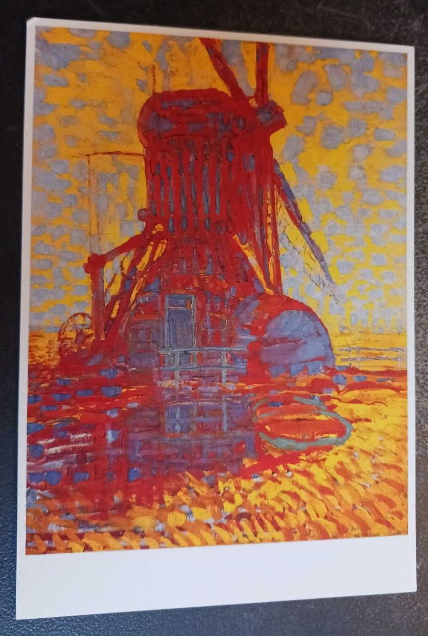 vtg postcard Piet MONDRIAN Windmill in Sunlight art unposted | eBay