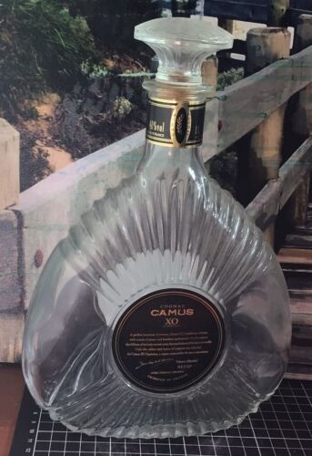 Vintage Camus Cognac XO Empty Clear Bottle | eBay Vintage Camus Cognac XO Empty Clear Bottle | eBay