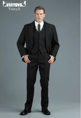 1/6 Male BLACK Business Suit Set V1015 A For 12" figure PHICEN M31 M32 M33 ❶USA❶