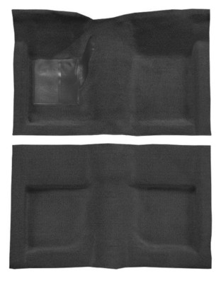 New, 1967-1968 Cougar Black Coupe Carpet Set Molded by ACC Nylon Hardtop