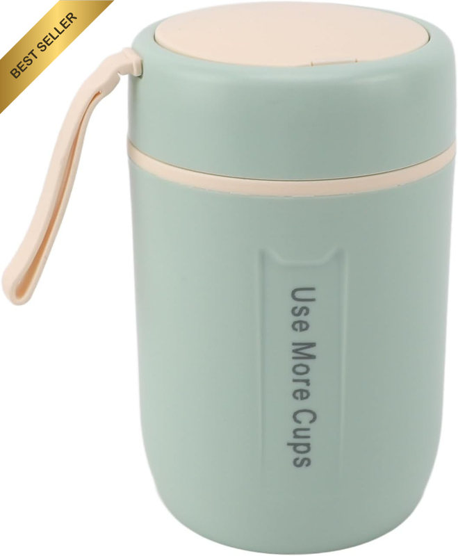 Insulated Food Jar, 600Ml Stainless Steel Soup Leakproof Insulated Food Containe