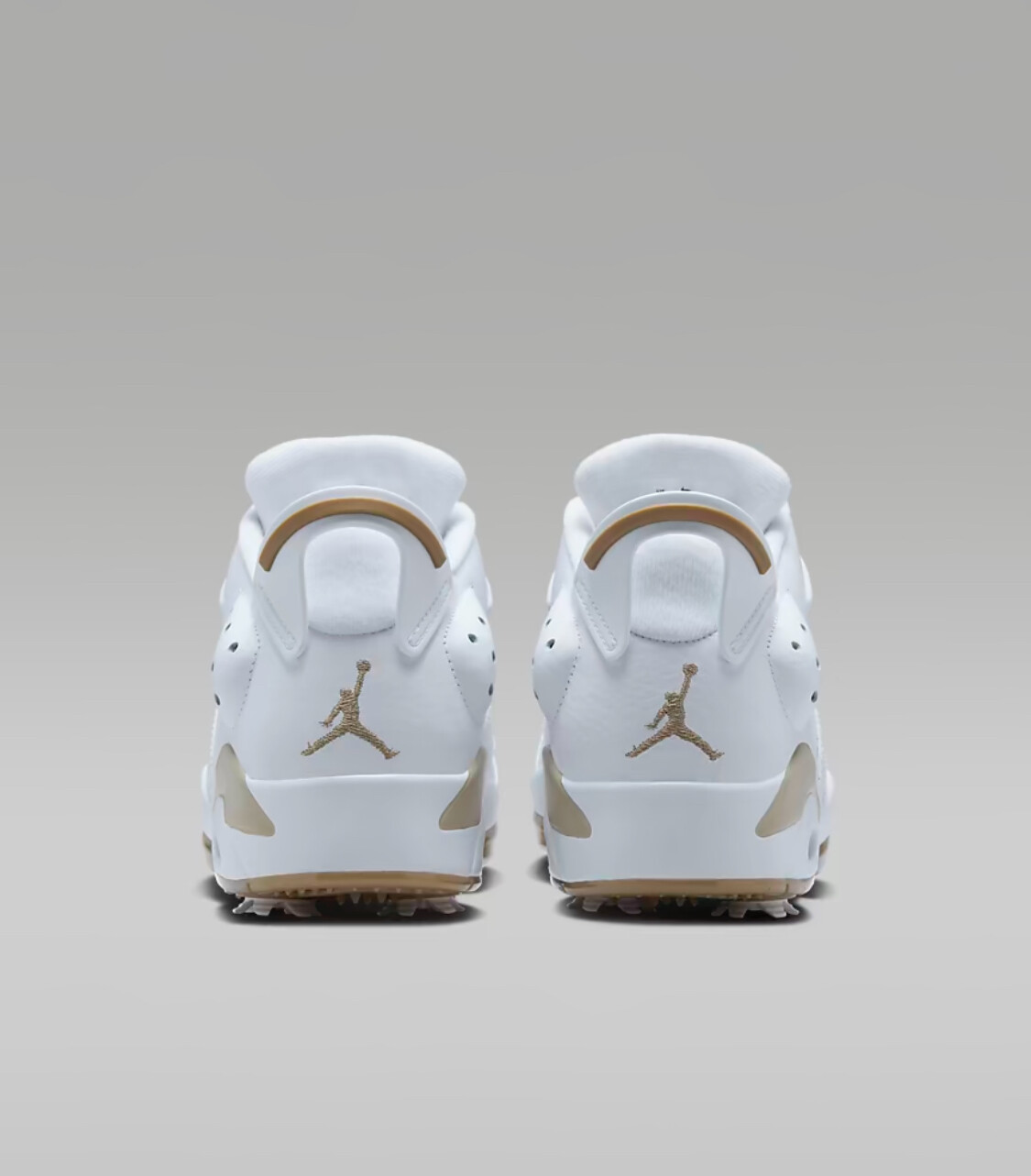 NIKE NIKE AIR JORDAN 6 RETRO GOLF SHOES 'WHITE/KHAKI'