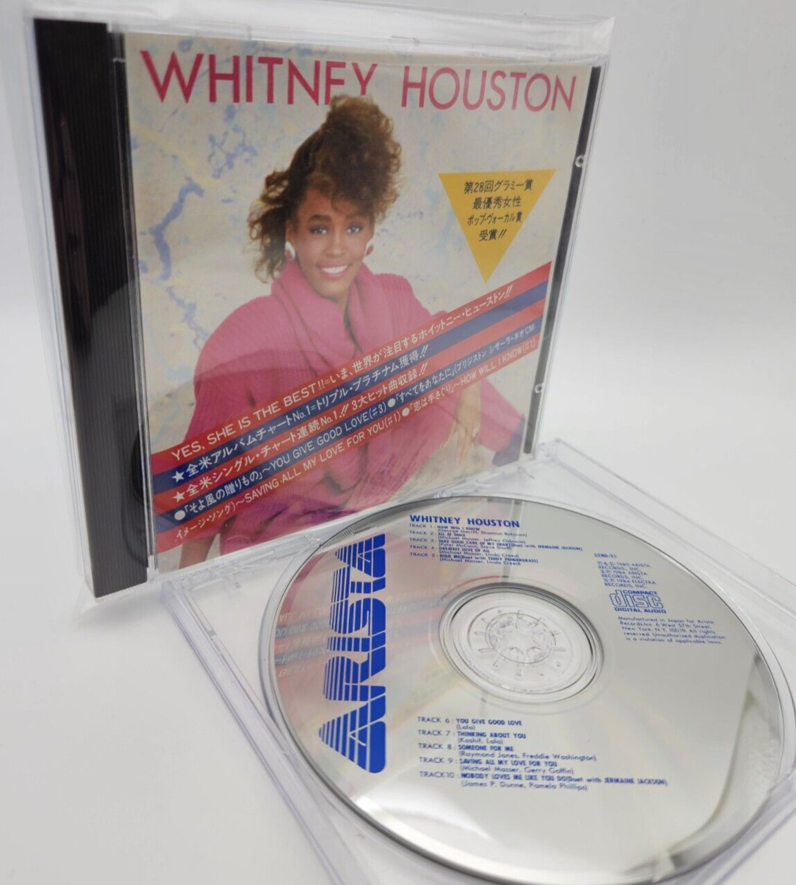 WHITNEY HOUSTON S/T Japan 1st Edition CD 32RD-31 w/Special WHITNEY HOUSTON S/T Japan 1st Edition CD 32RD-31 w/Special