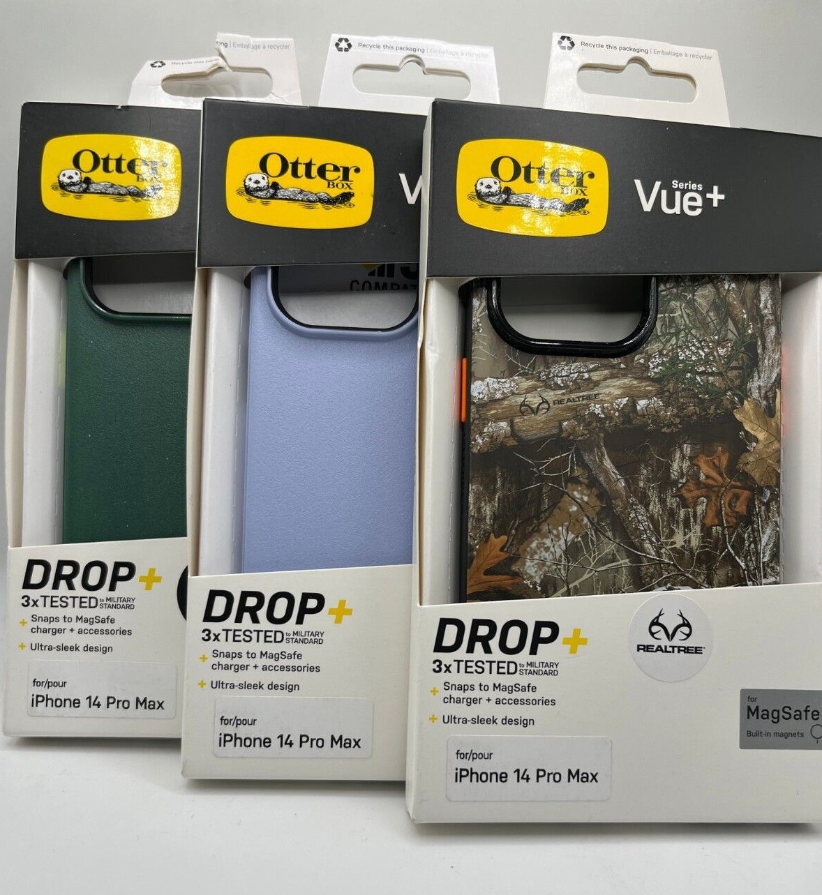 OtterBox × REALTREEコラボ    Venture25 OtterBox Vue Series+ Case for Apple iPhone 14 Pro Max