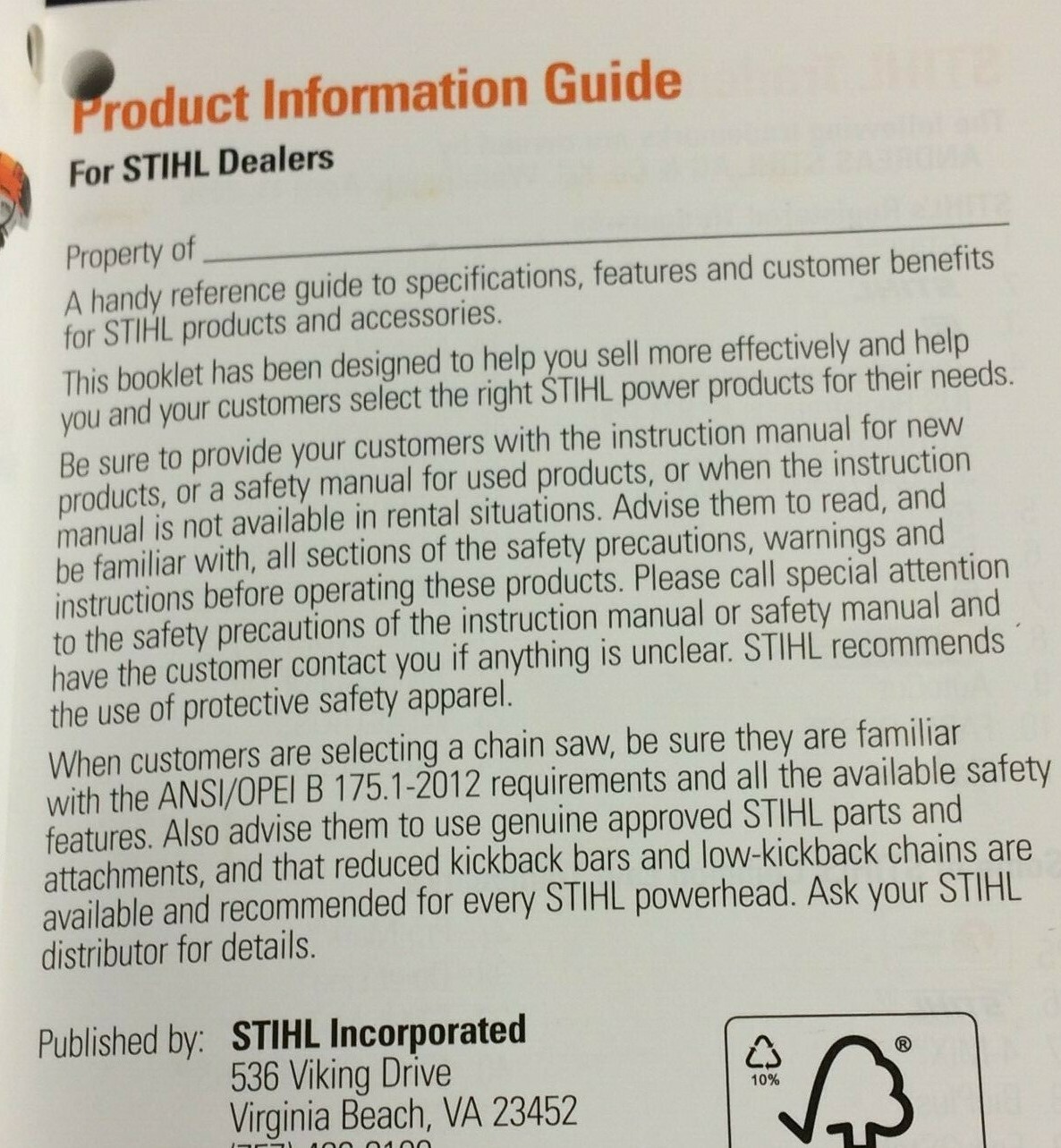 Stihl Product Information Guide 2017 ~ Chainsaws Trimmers and All Products!!