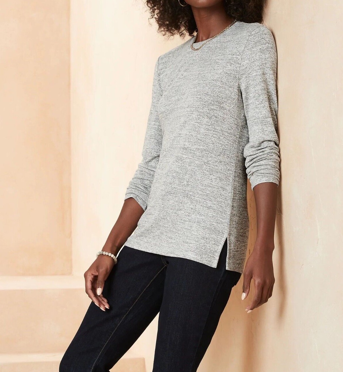 

BANANA REPUBLIC Классические футболки Luxespun с круглым вырезом #75194-8