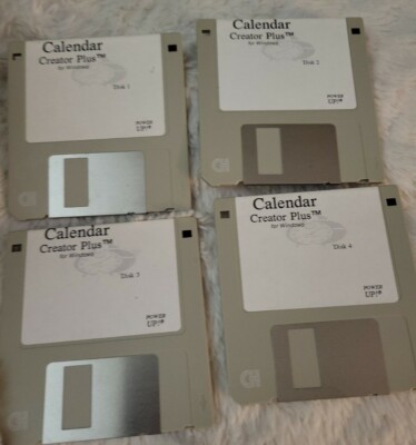 SoftKey Calendar Creator Plus 3.5  Floppy Disc 4 Disks
