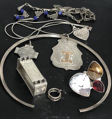 Lot 2 pendant silver leaf silver leaf Murano style identical to the photo